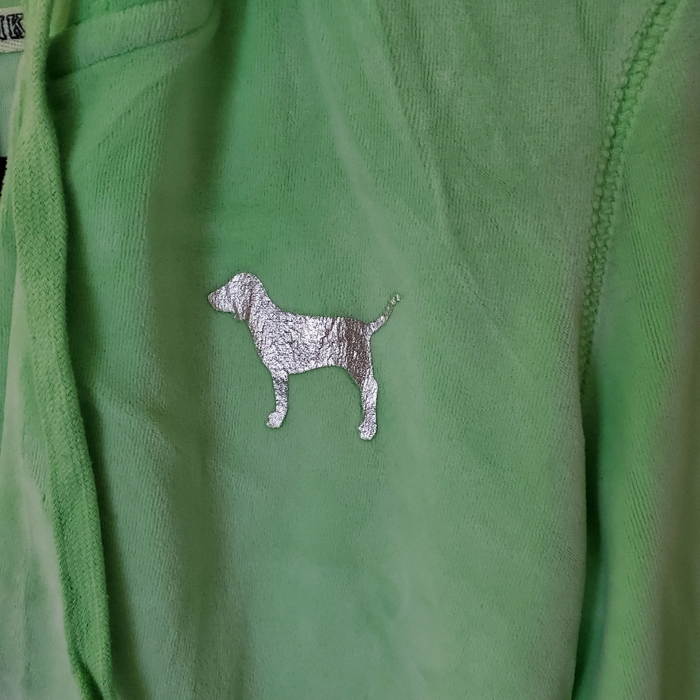 PINK XS Sweatshirt Lime Green - Picture 4 of 10